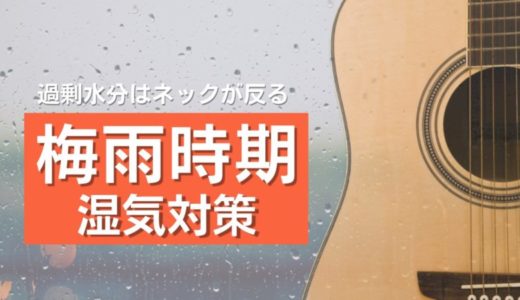【梅雨時期の湿気対策】アコギのネック反り防止方法